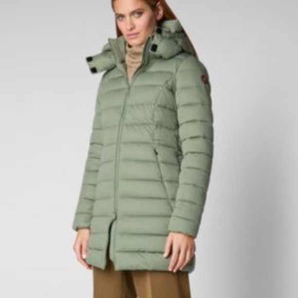 SAVE THE DUCK Dorothy Stretch Puffer Coat - Picture 13 of 14